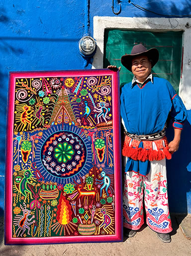 wixarika hilo artesanales Mexicanos de exportación